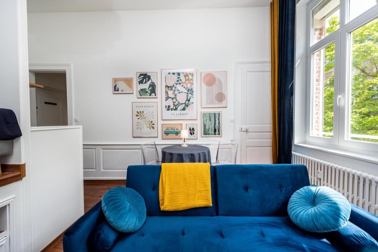 Appartement Centre Ville - Parking Prive Gratuit Amiens Kültér fotó